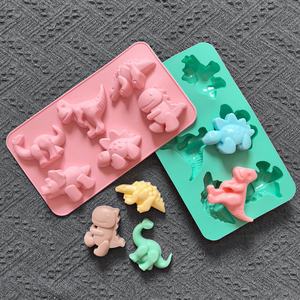 Molde <span class=keywords><strong>de</strong></span> Silicona 3D <span class=keywords><strong>de</strong></span> <span class=keywords><strong>Dinosaurio</strong></span> con 6 Cavidades para <span class=keywords><strong>Fondant</strong></span>, <span class=keywords><strong>Pastel</strong></span>, Chocolate, Caramelos, Velas, Jabón, Manualidades, Decoración <span class=keywords><strong>de</strong></span> Pasteles - Product Image 2