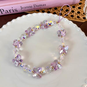 Transparent papillon téléphone suspendu lanière bijoux filles douces Y2K téléphone <span class=keywords><strong>pendentif</strong></span> sac porte-clés acrylique chaîne de téléphone portable - Product Image 6