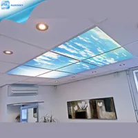 Auxosky Duidelijk Magazijn Industri Dakraam Diffuser 3D Sky Cloud Afbeelding Panel Led Virtuele Dakraam Stemming Hemel Plafond Tv Panel Licht
