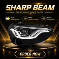 Phares de projecteur LED améliorés 6000K 12V pour BMW Série 2 G42 G87 2022-2025, feux de jour jaunes et blancs