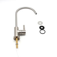 Robinet filtrant à col de cygne Robinet d'eau potable directe en nickel brossé Traitement de l'eau Robinet d'eau pure