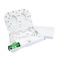 Meilleur prix pour une utilisation en intérieur SC APC Boîte à bornes en fibre optique en plastique 2 cœurs FTTH Infrastructure réseau Façade Panneau de prise