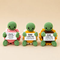 Poupée tortue tournesol en crochet tricoté à la main, design Art Déco, pour les occasions de rétablissement, anniversaire, remise de diplôme et Diwali, objets décoratifs
