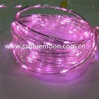 5M 100LEDs Lumières De Noël Extérieure Étanche Décoratif LED Solaire Alimenté PVC Tube Guirlande Lumineuse