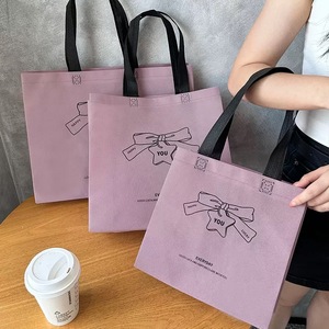Bolsas de <span class=keywords><strong>Compras</strong></span> Reutilizables Ecológicas con Estampado de Osito, Bolsas de Tela No Tejida, 32*28*10cm, con Correa para el Hombro, para Tiendas de Ropa - Product Image 5