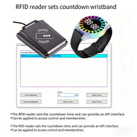 Bracelet de contrôle d'accès personnalisé avec logo, rappel de compte à rebours, vibration de synchronisation et billets temporisés