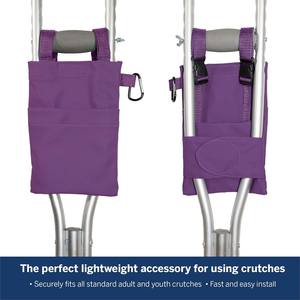 Échantillon gratuit, canne de marche portable en aluminium, béquille axillaire pliable moderne, sac pour adultes, pour une utilisation dans le salon, aide à la marche mains libres - Product Image 4