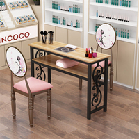 Table de manucure YQ Forever Simple Nail Care, table de spa pour les ongles, petite table et chaise pour les ongles, ensemble combiné