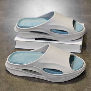 2024 Men's Summer <b>Outdoor</b> Casual <b>Slides</b> Sandals Breathable Flat Platform Soft Lightweight Open Design Beach Sports Hiking EVA - Product Image 3