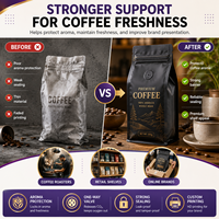 Sachet Doypack Personnalisé en Plastique pour Café, Aliments, Thé et Herbes avec Fenêtre et Impression Personnalisée – Vente Directe Usine