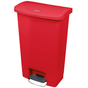 Pattumiera a Pedale in Resina Rossa 50 L - Product Image 1
