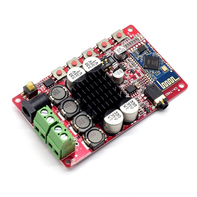 High Sound Quality TDA7492 Audio Receiver Digital Power Amplifier Board 50W+50W Dual-Channel +AUX for CA-7492B