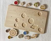Jouets Montessori JET, exploration spatiale, ensemble sensoriel planètes en bois de hêtre, jouets éducatifs, matériel du système solaire, enfants de 4 à 6 ans