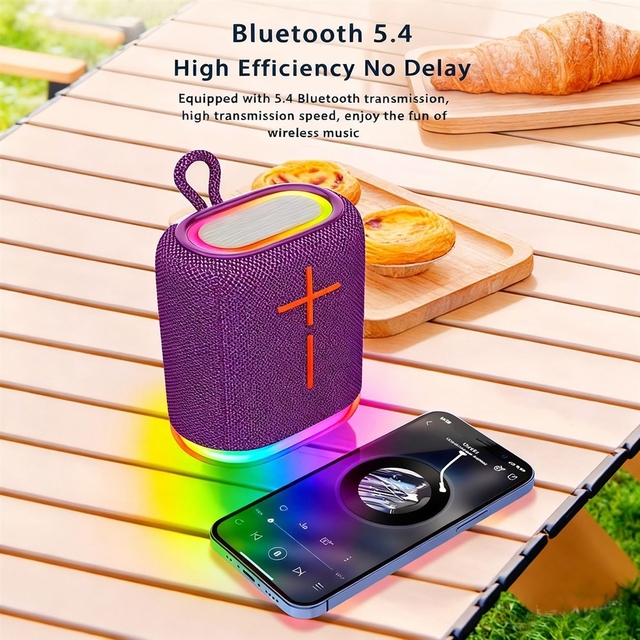 Colorful Mini Speaker, High-power Compact Audio System with Subwoofer, Portable Outdoor Speaker Wholesale Gift Option.