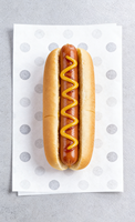 Papier d'emballage personnalisé avec logo, résistant à l'huile et de qualité alimentaire, vente en gros pour les restaurants de burgers et de poulet frit