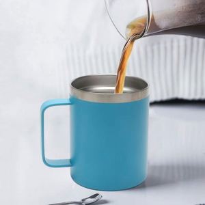 12oz Stainless Steel <b>Mug</b> with Handle Thermal Cup with 6-12 Hours Insulation Modern Office & Home Use - Product Image 4