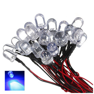 Ha condotto la Lampada Diodi Pre Wired <span class=keywords><strong>Resistenza</strong></span> di Blu 20pcs DC 20 centimetri 12V 3 MILLIMETRI per Auto FAI DA TE Vendita Al Dettaglio round Top - Product Image 6