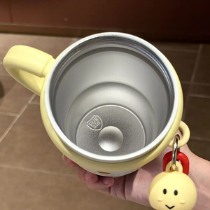 Nouvelle tasse isotherme pour femme, design attrayant, mignonne, avec paille, en acier inoxydable 316, motif dessin animé, pour étudiants - Product Image 5