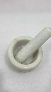 Durable Natural Green Marble Mortar and Pestle Set Handcrafted Stone Spice <b>Grinder</b> for Crushing Herbs Garlic Ginger <b>Pepper</b> - Product Image 3