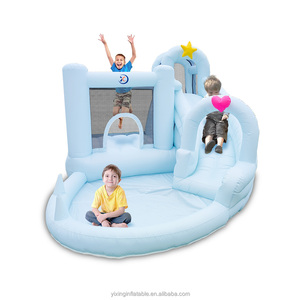 Fabricante profesional, juguetes para niños al aire libre, casa inflable <span class=keywords><strong>azul</strong></span>, <span class=keywords><strong>Castillo</strong></span> para actividades de fiesta de boda - Product Image 2