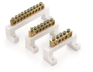 Chaer high quality High-bridge type earth terminal block 7 hole terminal blocks screw terminal connectors