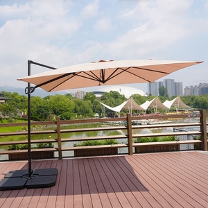 Sombrilla de Patio Plegable de Hierro para Exteriores, Moderna, de Lujo, Comercial, Impermeable, Ligera, Anti-UV, para <span class=keywords><strong>Restaurante</strong></span>/Hotel/Patio - Product Image 1