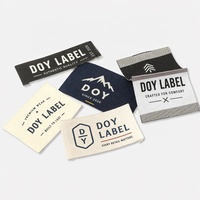 Étiquettes en tissu tissé jacquard damassé personnalisées avec logo de marque pour vêtements, fabrication en usine
