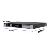 Diskon besar 1U250X Panel aluminium 19 inci Industrial ATX Chassis pendek kedalaman 250mm 1u rak Server Chassis