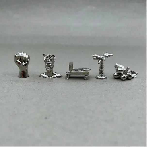 Custom metal miniature high quality Monopoli metal game pieces manufacture