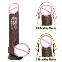 Super lange XXL realistische Silikon riesige große Fernheizung Dildo maschine automatische Schub Dildo Vibrator für Frauen Männer Sexspielzeug