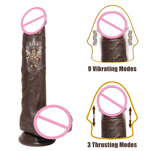 Dildo Automatico XXL Super Lungo Realistico in Silicone con Telecomando e Riscaldamento <span class=keywords><strong>Vibratore</strong></span> a Spinta per <span class=keywords><strong>Uomo</strong></span> e Donna Sex Toy - Product Image 2