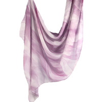 Nouveau Hijab Modèle Imprimé Aquarelle en Modal Tissé Respirant Léger et Doux en Polyester Viscose, Hijab Musulman Pour Femme