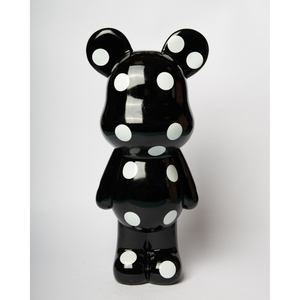 Hucha de cerdito negra Teddy de 24 cm, contenedor de almacenamiento de dinero - Product Image 1