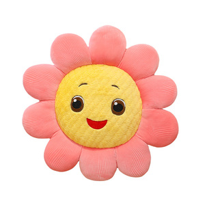 Internet célébrité mignon tournesol chaise <span class=keywords><strong>coussin</strong></span> lavé peluche PP coton pour salon voiture baie vitrée Tatami Style canapé couverture - Product Image 5
