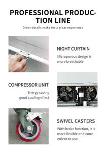 <span class=keywords><strong>Vitrina</strong></span> <span class=keywords><strong>Refrigerada</strong></span> Comercial para Carnes - Exhibidor Refrigerado por Aire con Tapa de Cristal para Presentación y Almacenamiento de Carne Fresca - Product Image 6