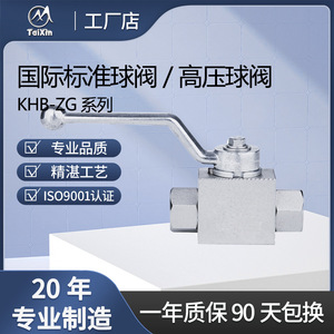 วาล์วบอลแรงดันสูง TaiXin KHB2K-ZG ผลิตจากเหล็กกล้าคาร์บอน แบบปรับค่าได้ด้วยมือ สำหรับน้ำ 700 psi - Product Image 2