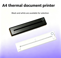 Printer Foto Portabel A4 Nirkabel Bt Mini Printer Thermal Saku