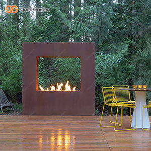 Fournisseur professionnel de foyer au gaz en acier corten, brûleur au gaz naturel, foyer extérieur portable en métal, décoration de jardin - Product Image 6