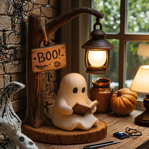 Veilleuse d'Halloween 3D en résine en gros, adorable petit article de décoration de table pour fêtes et maison, ambiance chaleureuse - Product Image 2