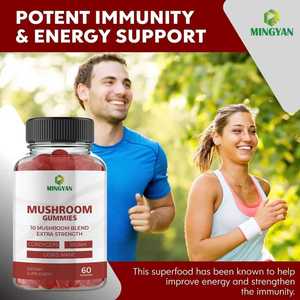 OEM/ODM suplemen Herbal Gummies 10 campuran jamur untuk dewasa mendukung fungsi otak & manfaat memori - Product Image 5
