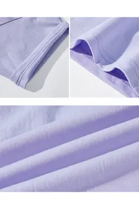 Özel erkek yüksek kaliteli düz beyaz toplu Logo 100% ağır bambu organik pamuk boş Unisex büyük boy baskılı nakış gömlek