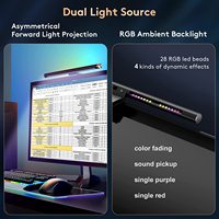 Lampe LED de jeu à intensité variable pour la maison et le bureau, barre de lampe d'ordinateur alimentée par USB, rvb, écran lumineux, moniteur intelligent, barre lumineuse, bureau à domicile