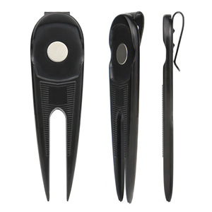 <b>Golf</b> Divot Tool With Magnetic Ball Marker Zinc Alloy Portable For Golfers - Product Image 5