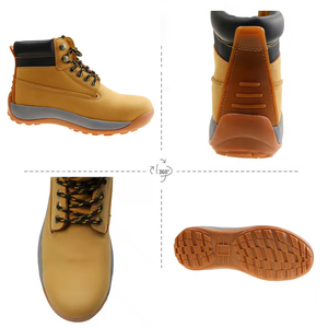 Fabricant OEM ODM Vente en gros Chaussures de sécurité industrielles personnalisées pour hommes Bottes de travail Chaussures de sécurité pour hommes Bottes de sécurité à bout en acier - Product Image 2