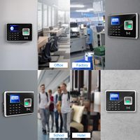 Máquina de Control de Asistencia por Huella Dactilar Fácil de Usar, Sin Instalación de Software, Bajo Costo y Alto Rendimiento para Pequeñas Fábricas