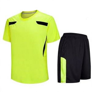 Ensemble de maillot de football orange unisexe à manches courtes, col rond, polyester respirant, short à taille élastique, vêtements de sport toutes saisons - Product Image 2