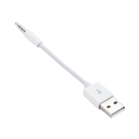 Câble adaptateur audio USB vers 3.5mm Jack 3.5mm vers chargeur USB 2.0 Câble de synchronisation de données pour iPod Shuffle 3rd 4th 5th Mobile Phones