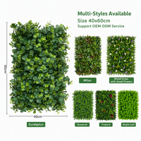 Panneau mural végétal artificiel en herbe de Milan dense, tapis de gazon en plastique vert, pour décoration de fond de maison, magasin et aménagement paysager - Vente en gros usine