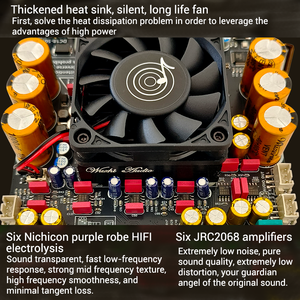 Modul Amplifier Speaker Digital BT 2.1 Channel WUZHI AUDIO AS21P 300Wx2+600W Modul Suara Subwoofer TPA3255 Treble Bass - Product Image 5