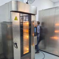 Horno Rotatorio Eléctrico de Aire Caliente de 15 Bandejas, 1.7 kW, con Puerta de Vidrio, para Panadería, para Croissants, Pan, Pasteles, etc.